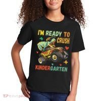 I'm Ready To Crush Kindergarten Dinosaur Back To School Kids T-Shirt thumb 2