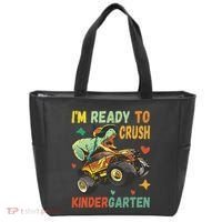I'm Ready To Crush Kindergarten Dinosaur Back To School Tote Bag thumb 0