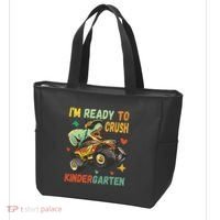 I'm Ready To Crush Kindergarten Dinosaur Back To School Tote Bag thumb 3
