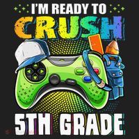 I'm Ready to Crush 5th Grade Back to School Video Game Women's Sweatshirt thumb 2