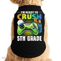 I'm Ready to Crush 5th Grade Back to School Video Game Doggie Tank thumb 0