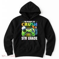 I'm Ready to Crush 5th Grade Back to School Video Game Hoodie thumb 0