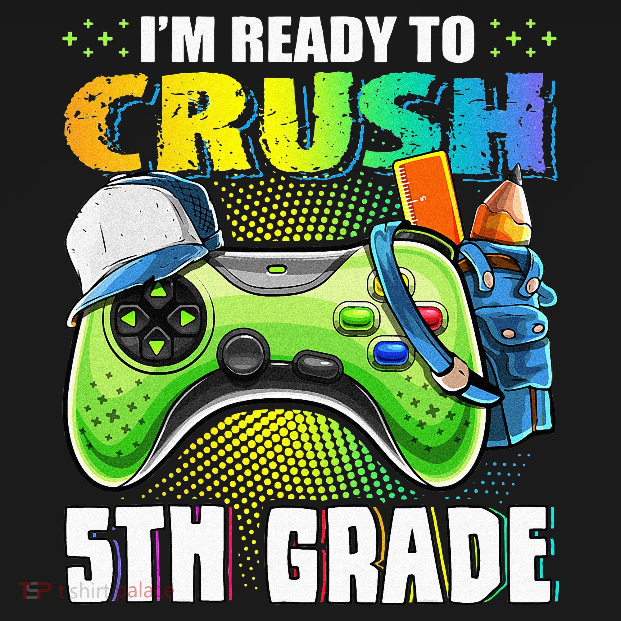 I'm Ready to Crush 5th Grade Back to School Video Game Women's Hoodie