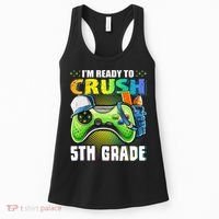 I'm Ready to Crush 5th Grade Back to School Video Game Women's Tank Top thumb 0