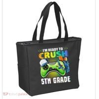 I'm Ready to Crush 5th Grade Back to School Video Game Tote Bag thumb 2