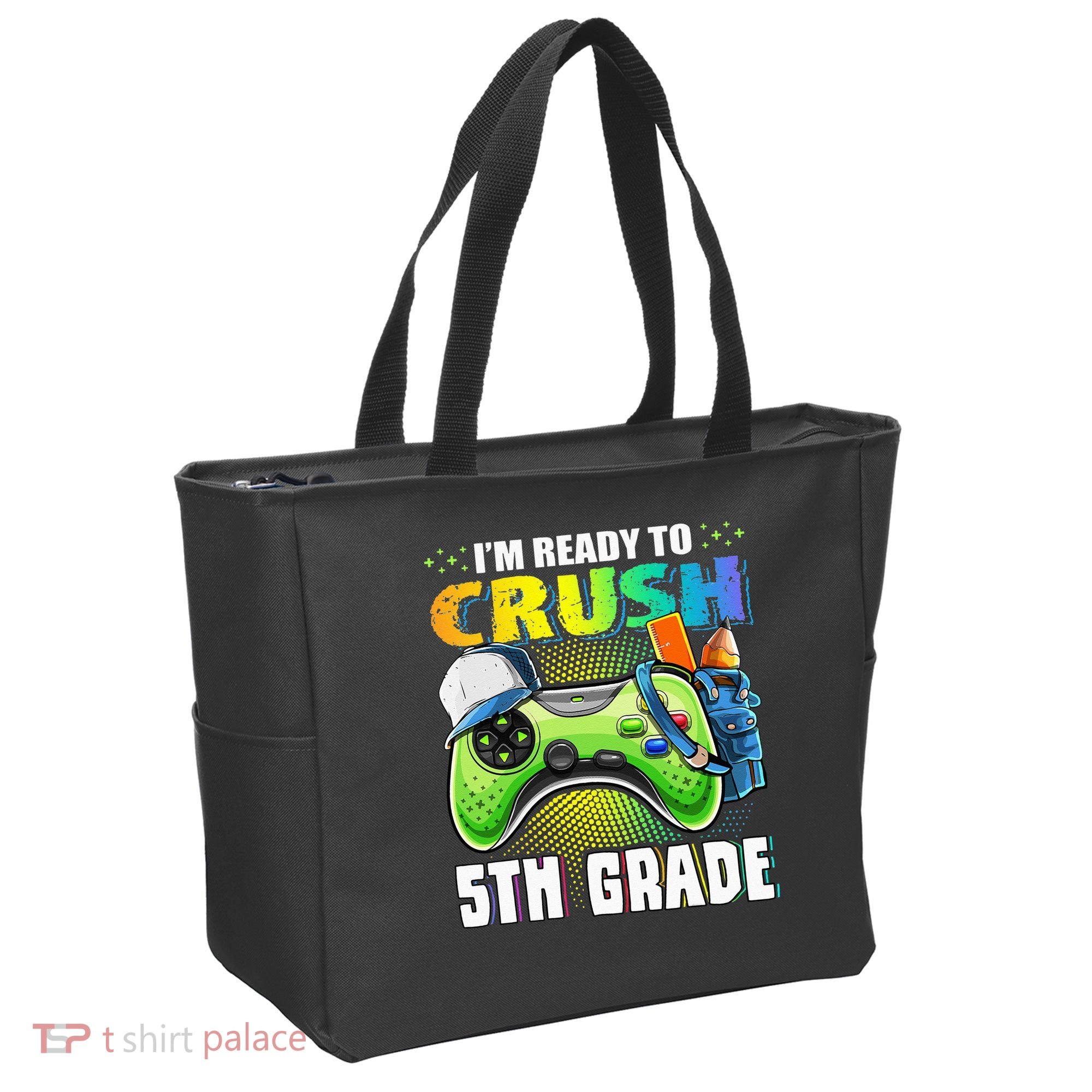 I'm Ready to Crush 5th Grade Back to School Video Game Tote Bag