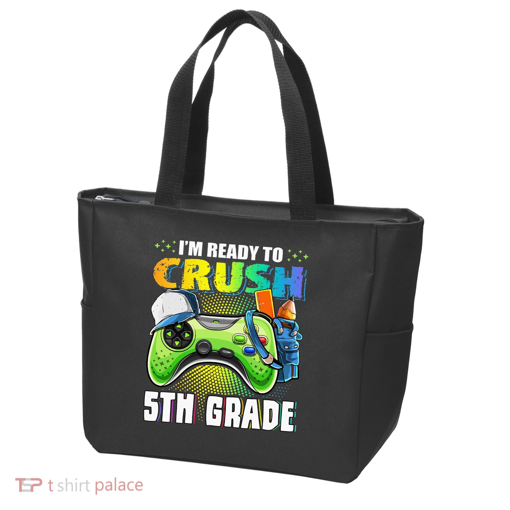 I'm Ready to Crush 5th Grade Back to School Video Game Tote Bag