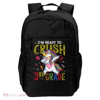 Im Ready To Crush 3Rd Grade Dabbing Unicorn Third Grade Gift Backpack