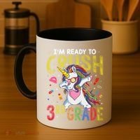 Im Ready To Crush 3Rd Grade Dabbing Unicorn Third Grade Gift Coffee Mug thumb 4