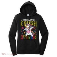 Im Ready To Crush 3Rd Grade Dabbing Unicorn Third Grade Gift Women's Hoodie thumb 0