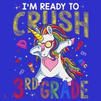 Im Ready To Crush 3Rd Grade Dabbing Unicorn Third Grade Gift Hoodie thumb 7