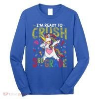 Im Ready To Crush 3Rd Grade Dabbing Unicorn Third Grade Gift Long Sleeve Shirt thumb 0