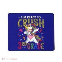 Im Ready To Crush 3Rd Grade Dabbing Unicorn Third Grade Gift Mousepad thumb 0
