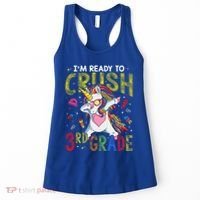 Im Ready To Crush 3Rd Grade Dabbing Unicorn Third Grade Gift Women's Tank Top thumb 0