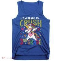 Im Ready To Crush 3Rd Grade Dabbing Unicorn Third Grade Gift Tank Top thumb 0
