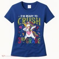 Im Ready To Crush 3Rd Grade Dabbing Unicorn Third Grade Gift Women's T-Shirt thumb 0