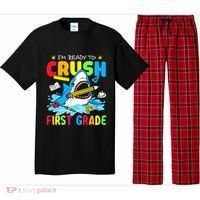 Im Ready To Crush 1st Grade Shark Back To School Pajama Set thumb 0