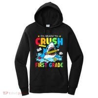 Im Ready To Crush 1st Grade Shark Back To School Women's Hoodie thumb 0