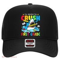 Im Ready To Crush 1st Grade Shark Back To School Hat thumb 0