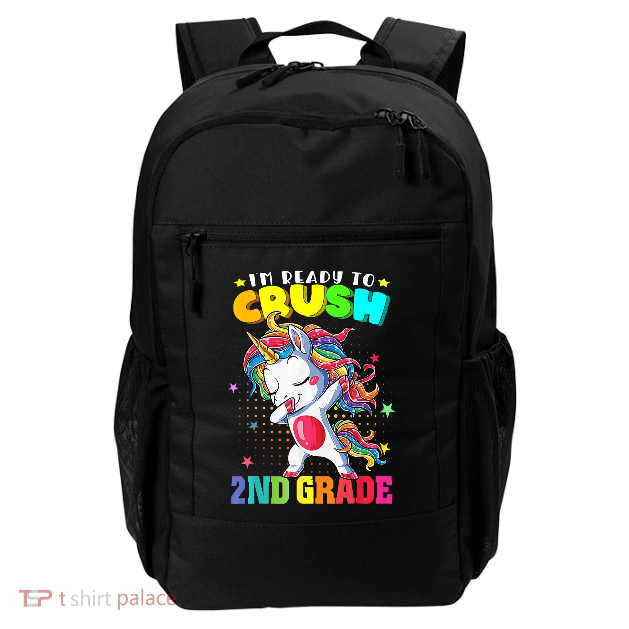 Im Ready To Crush Second Grade Cute Unicorn Back To School Backpack