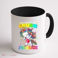 Im Ready To Crush Second Grade Cute Unicorn Back To School Coffee Mug thumb 1