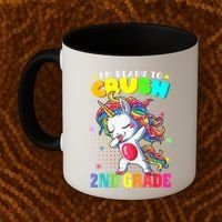 Im Ready To Crush Second Grade Cute Unicorn Back To School Coffee Mug thumb 2