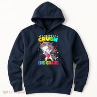 Im Ready To Crush Second Grade Cute Unicorn Back To School Hoodie thumb 0