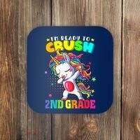 Im Ready To Crush Second Grade Cute Unicorn Back To School Coaster thumb 0