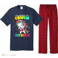 Im Ready To Crush Second Grade Cute Unicorn Back To School Pajama Set thumb 0