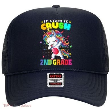 Im Ready To Crush Second Grade Cute Unicorn Back To School Hat