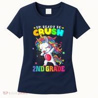 Im Ready To Crush Second Grade Cute Unicorn Back To School Women's T-Shirt thumb 0