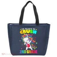 Im Ready To Crush Second Grade Cute Unicorn Back To School Tote Bag thumb 0