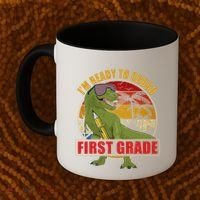 Im Ready To Crush First Grade T Rex Dinosaur 1St Grade Cute Gift Coffee Mug thumb 2