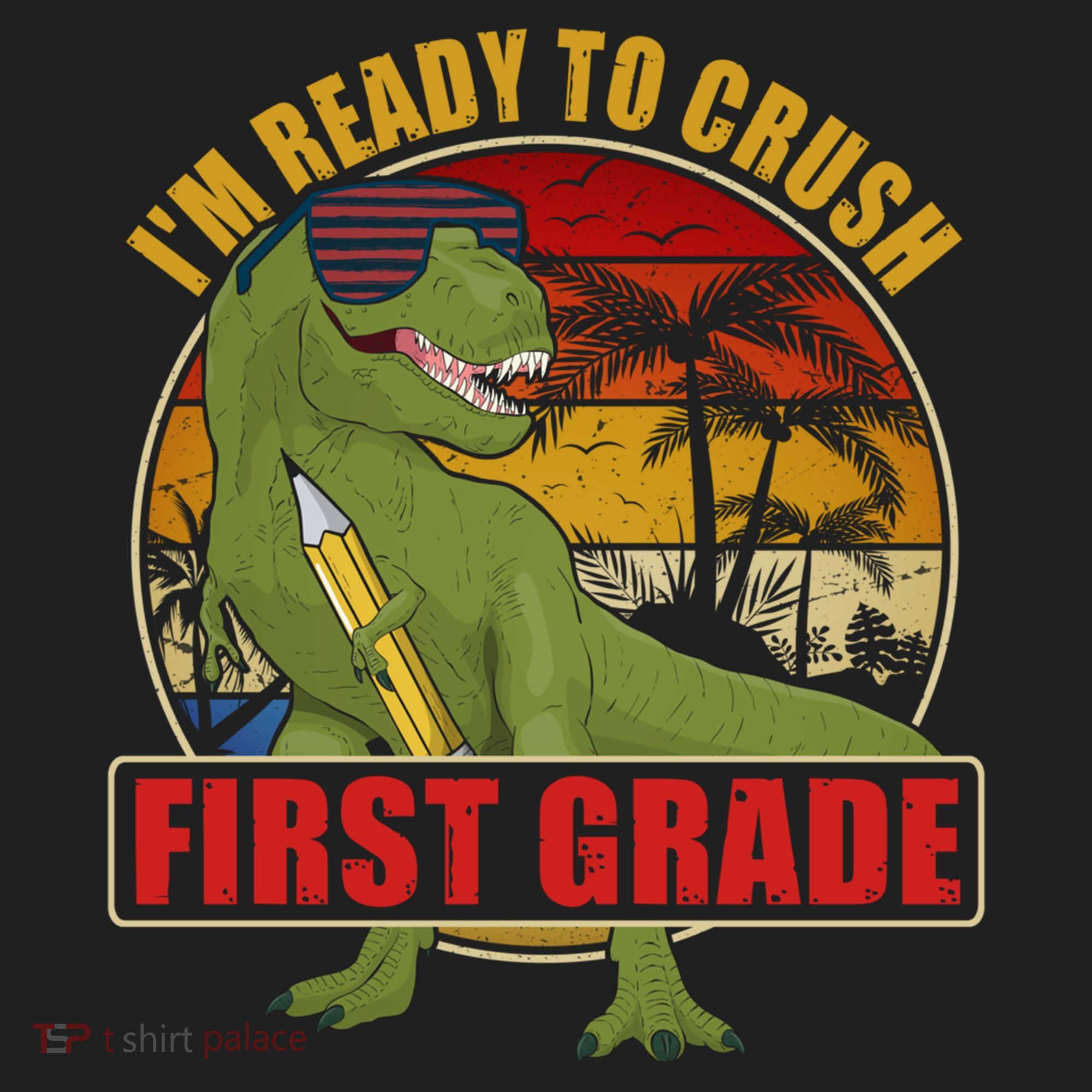 Im Ready To Crush First Grade T Rex Dinosaur 1St Grade Cute Gift Beanie