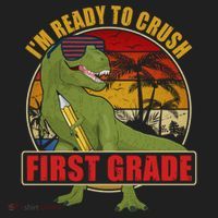 Im Ready To Crush First Grade T Rex Dinosaur 1St Grade Cute Gift Hat thumb 2