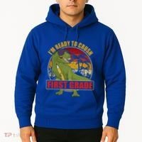 Im Ready To Crush First Grade T Rex Dinosaur 1St Grade Cute Gift Hoodie thumb 2
