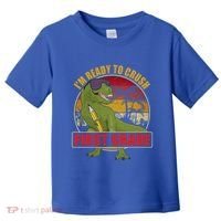Im Ready To Crush First Grade T Rex Dinosaur 1St Grade Cute Gift Toddler T-Shirt thumb 0