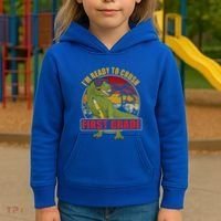 Im Ready To Crush First Grade T Rex Dinosaur 1St Grade Cute Gift Kids Hoodie thumb 3