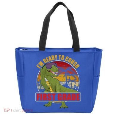 Im Ready To Crush First Grade T Rex Dinosaur 1St Grade Cute Gift Tote Bag