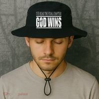 Ive Read The Final Chapter God Wins Christian Bucket Hat thumb 2