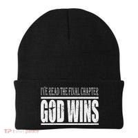 Ive Read The Final Chapter God Wins Christian Beanie thumb 0