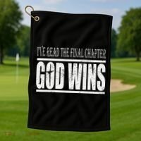 Ive Read The Final Chapter God Wins Christian Golf Towel thumb 1
