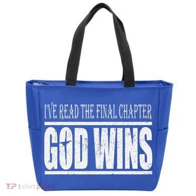 Ive Read The Final Chapter God Wins Christian Tote Bag