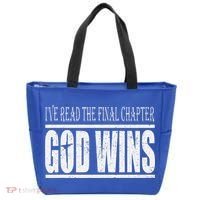 Ive Read The Final Chapter God Wins Christian Tote Bag thumb 0