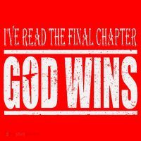 Ive Read The Final Chapter God Wins Christian Santa Hat thumb 1
