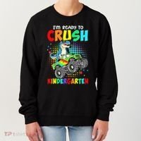 I'm Ready To Crush Kindergarten Dinosaur Back To School Women's Sweatshirt thumb 0