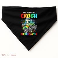 I'm Ready To Crush Kindergarten Dinosaur Back To School USA-Made Doggie Bandana thumb 0