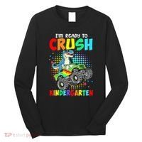I'm Ready To Crush Kindergarten Dinosaur Back To School Long Sleeve Shirt thumb 0