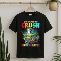 I'm Ready To Crush Kindergarten Dinosaur Back To School T-Shirt thumb 2