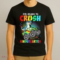 I'm Ready To Crush Kindergarten Dinosaur Back To School T-Shirt thumb 3